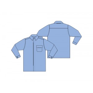 CAMISA H C/PROTECÇÃO ANTIESTÁTICA/IGNIFUGA AZUL